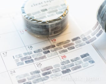 PET film tape / Clear tape -brick- /  mind wave masking tape /