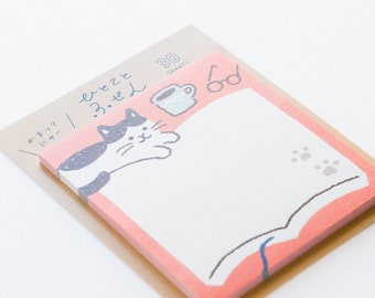 Sticky Notes -bothering cat-