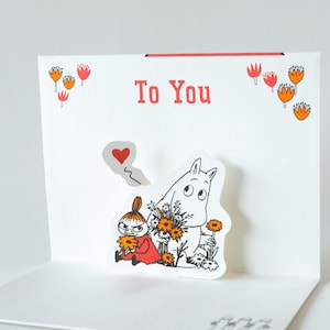 Keurmerk / MOOMIN Pop-up verjaardagskaart -Moomin en Little My-