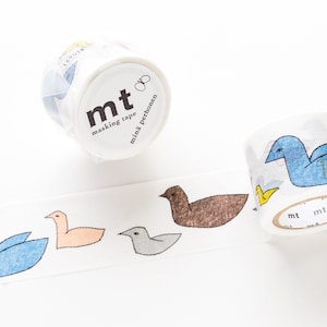 mt washi tape, Mina Perhonen-follow-, MTMINA43, birds, mt masking tape,  Japanese washi masking tape, 35mm wide