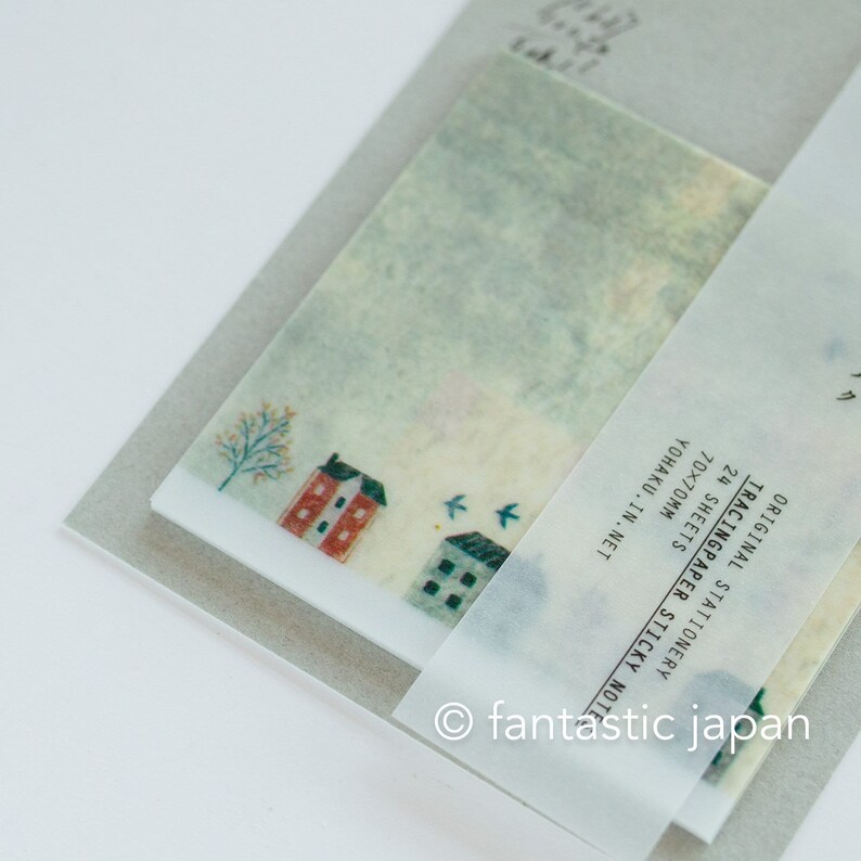 YOHAKU Tracing Sticky Notes - Street Corner on Someday - / M-070 - Etsy