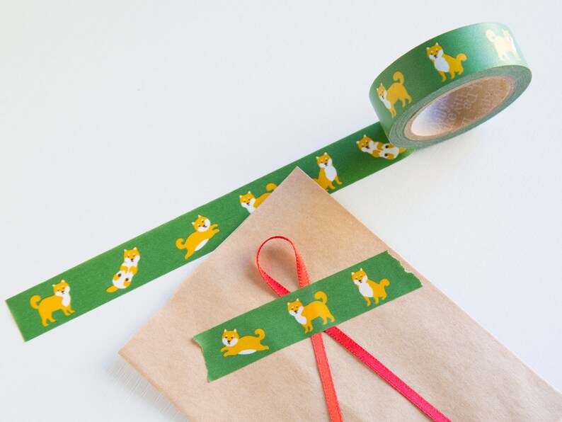 Shiba-Inu washi tape,Shiba stationery Shiba Dog masking tape Japanese Dog Tape