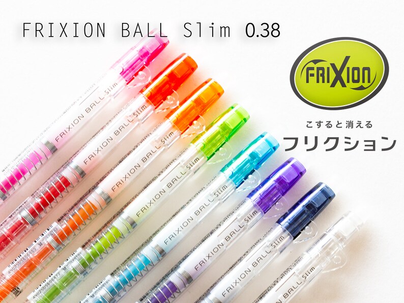 Pilot Erasable Frixion Ball Slim Pen 0 38mm Clear Body Etsy Ireland Pilot Erasable Frixion Ball Slim Pen 0 38mm Clear Body Etsy Ireland