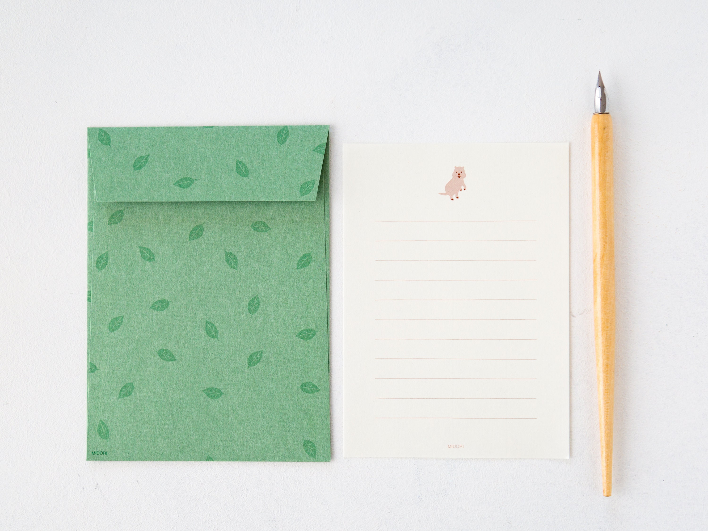 Japanese Letter Paper and Envelopes With Sticker kuacka Etsy