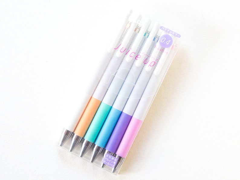 PILOT Juice up Knock Gel Ink Ballpoint Pen 0.4mm Set of 6 Etsy