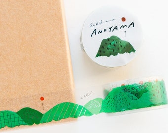 Transparent masking tape / tearable matte finish cellophane tape -ANOYAMA- by Subikiwa / hyogensha masking tape /