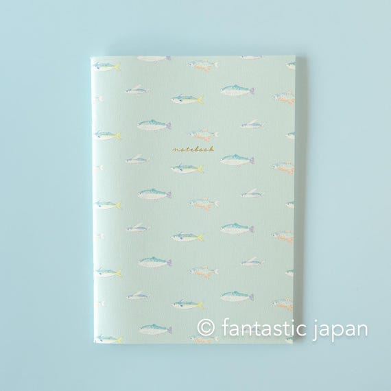 A5 size everyday notebook -fish-