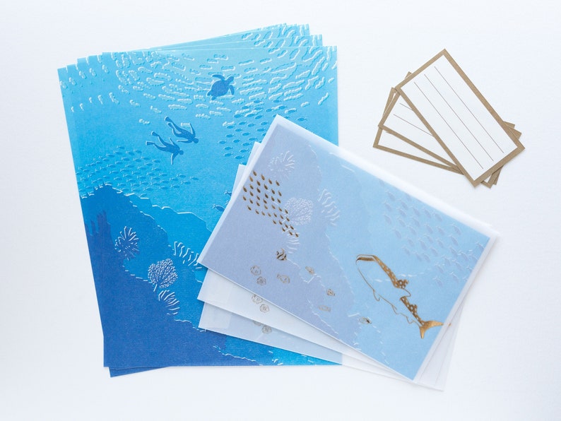 Translucent Scenery Letter set -Sea- image 7