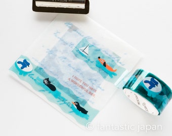 SODA / Transparent PET die-cut film tape  -swimming-