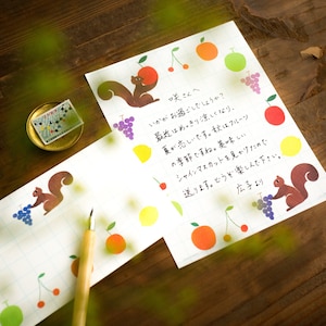 Juego de escritura de letras japonesas -fluts- de Nishi-Shuku/ productos cozyca/