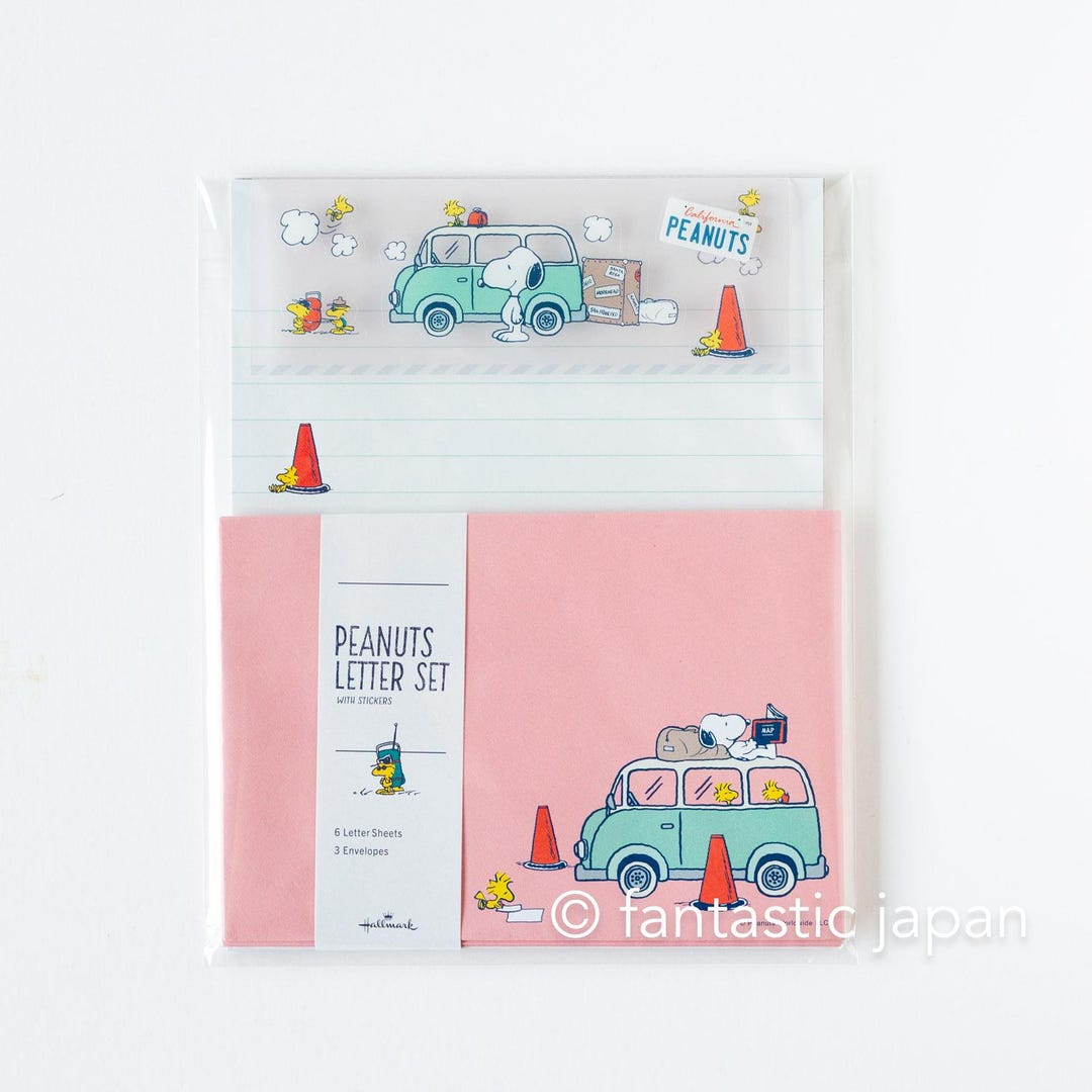 Hallmark / Peanuts Snoopy Letter Set / Let's Have a Journey -car- - Etsy