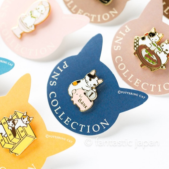 Piggy Bank Cat Enamel Pin Piggy Bank Cat Enamel Pin