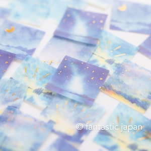 Washi-vlokkenstickers -Sky in the suare- ontworpen door Awa