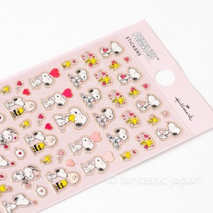 Petit autocollant Poinçon / Peanuts Snoopy -cœur-