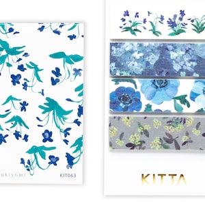 KITTA voorgesneden stickers washitape - KIT063 bloem "Flower6" -