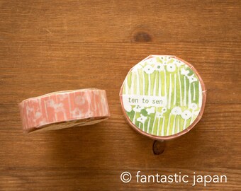 classiky washi tape -little flower "pink- " by ten to sen