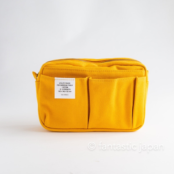 DELFONICS / 10 pocket Inner Carrying bag / S size -yellow-