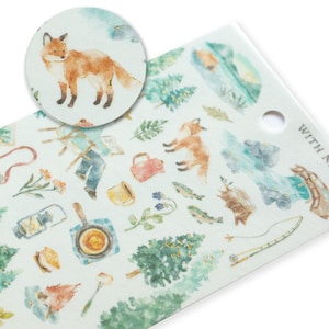 Sticker / met natuur -wandelen-
