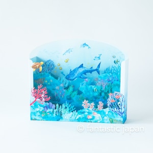 Cartão de felicitações 3D de verão - no mar -