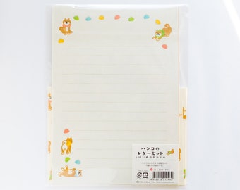 Traveling Shiba-dog Writing Letter Set / Mino Washi / Japanese