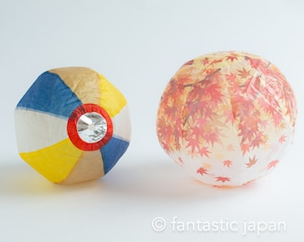 Japanese Paper Balloon -autumn leaves-