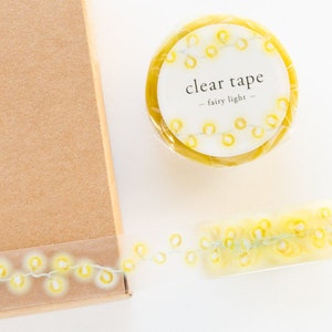 PET film tape / Clear tape -fairy light- /  mind wave masking tape /