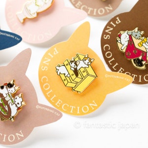 Drawer Cat Enamel Pin Drawer Cat Enamel Pin