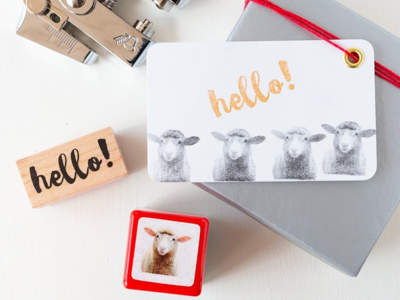 Real photo stamp -Sheep- image 4