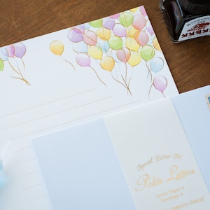 Juego de letras - Letras de cortesía "globos" -
