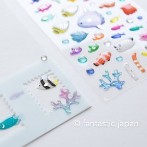 Hardgel 3D Sticker -Tropische Fische-