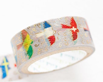 Masking Tape -Bird world travel-
