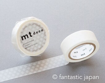 MT washi tape deco -dot wit- / MT01D367R / 15mm breed