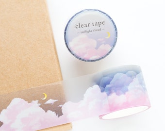 PET film Clear tape -twilight cloud-