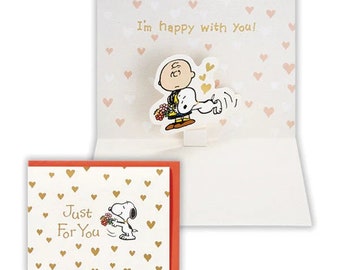 Hallmark / PEANUTS Pop-up Card -just for You- - Etsy