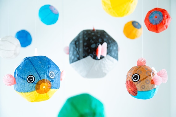 Japanese Paper Balloon -aquarium Party Set- - Etsy
