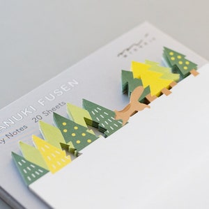 Notes adhésives découpées -forêt-