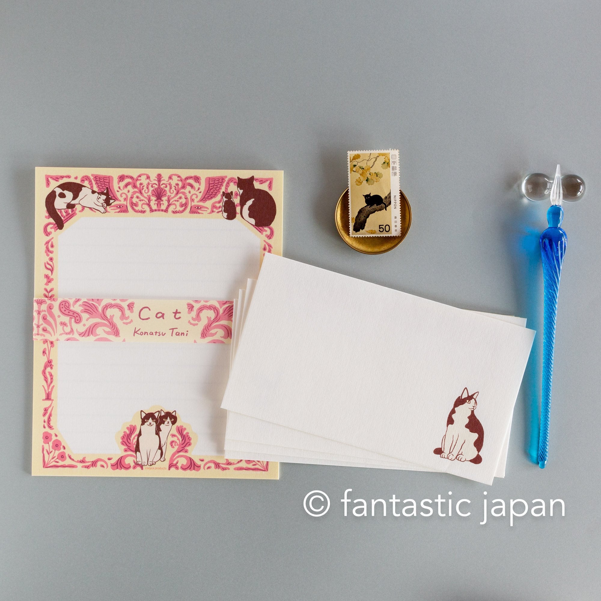 Japanese Letter Set -cat- by Konatsu Tani / Cozyca Products - Etsy