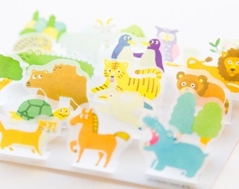 Pop-Up Stickers - POP003 "Animal" - / PET clear sticker /