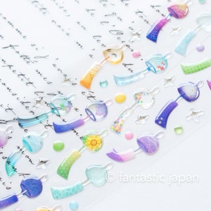 Sticker 3D en gel dur -cloche à vent japonaise-
