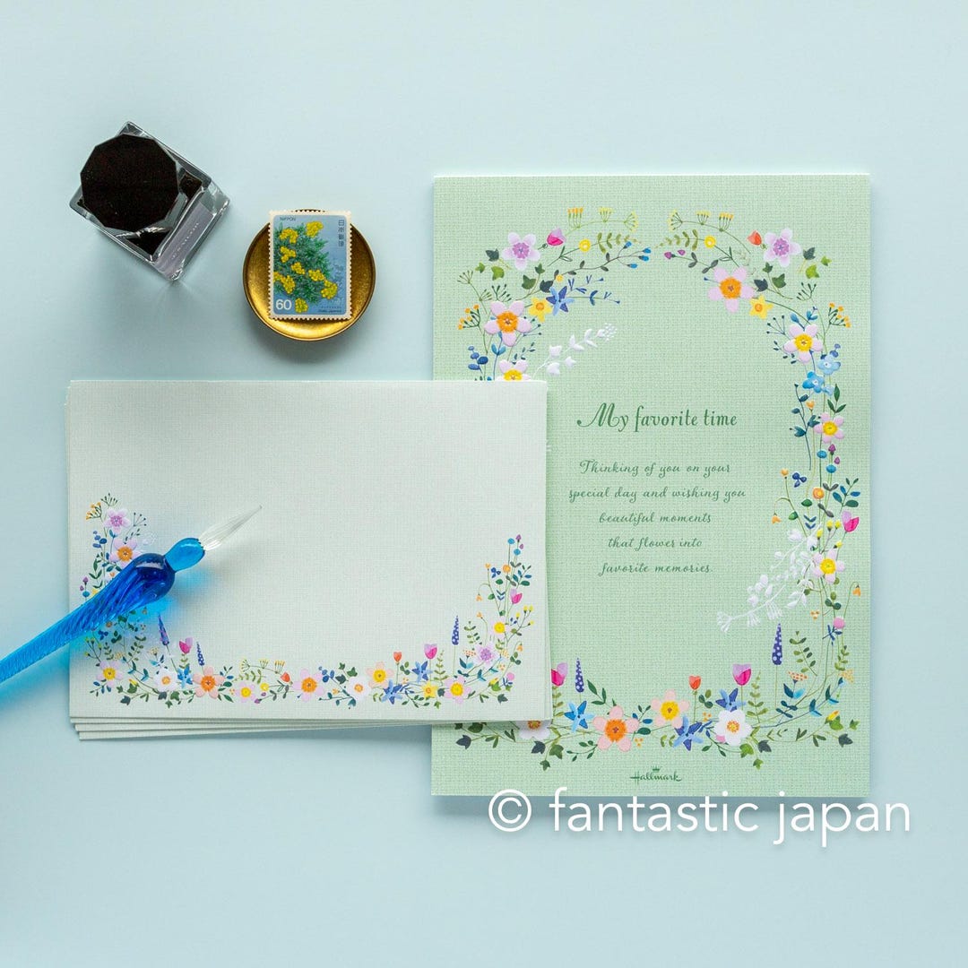 Sample Hallmark Writing Hallmark Writing Letter Pad and Envelopes -my Favorite Time- - Etsy