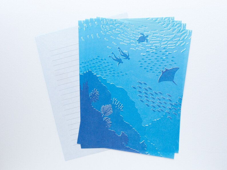 Translucent Scenery Letter set -Sea- image 6