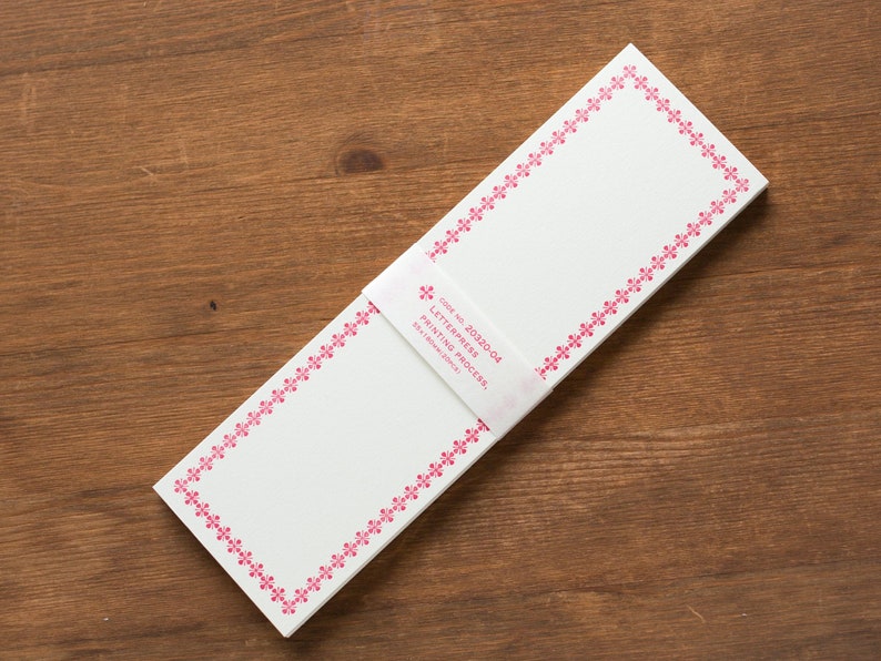 Classiky LetterPress Folded note card 20pcs / NO. 20320-04 / image 2