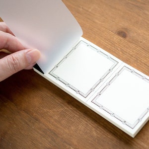 Carnet d'étiquettes pour typographie Classiky, 100 pièces / NO.20319-01 /