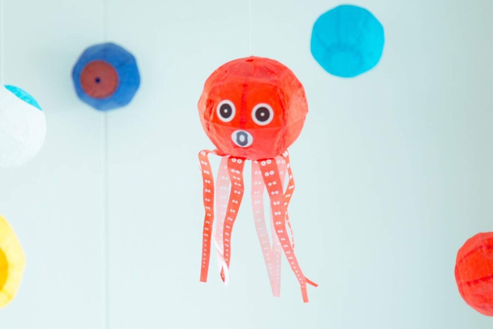 Japanese Paper Balloon octopus | Etsy