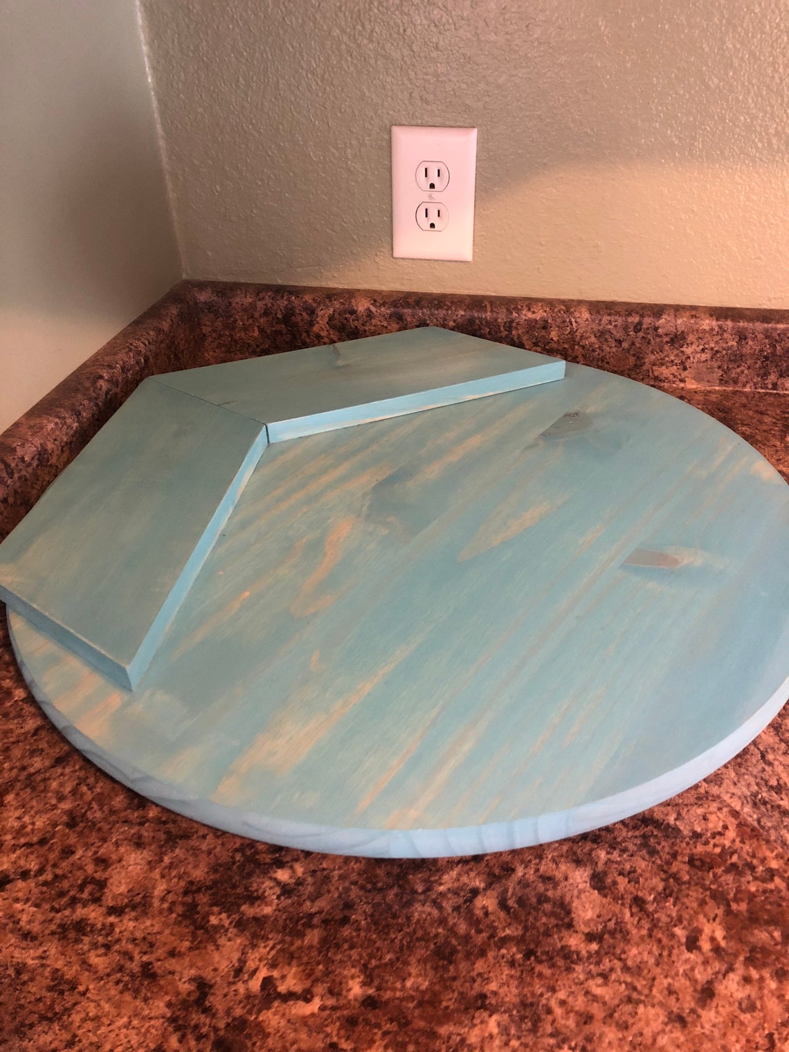 24 Lazy Susan/ Turntable/ Wood/ Newlywed Gift/ Rustic Etsy