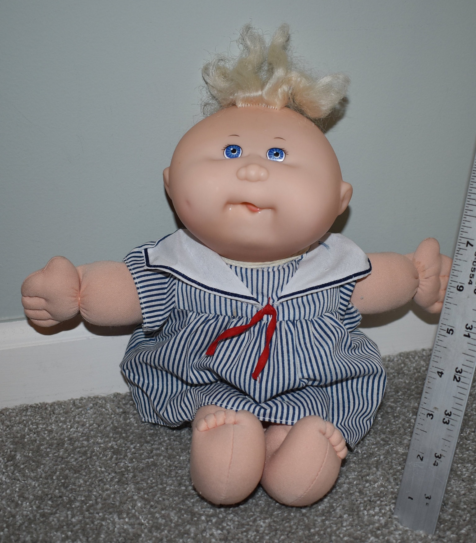 Cabbage Patch Doll Carrier & Baby Blue Eyes 1978 1983 Cpk Etsy
