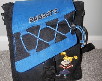 rugrats nickelodeon pouch book bag back pack Angelica purse / bag 9" x 8.5" x 3"