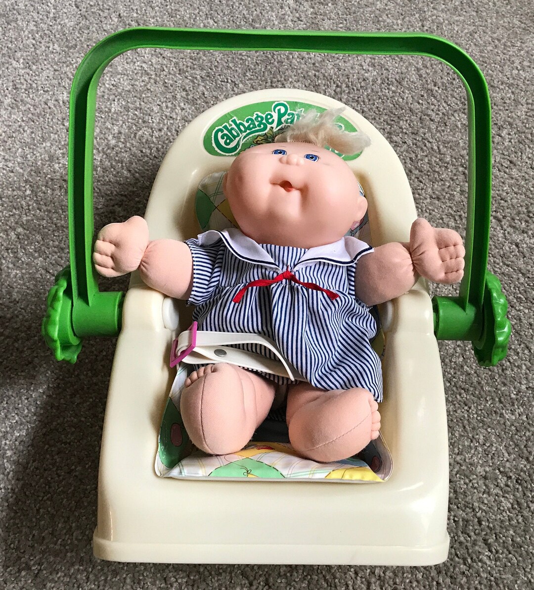 Cabbage Patch Doll Carrier & Baby Blue Eyes 1978 1983 Cpk Etsy