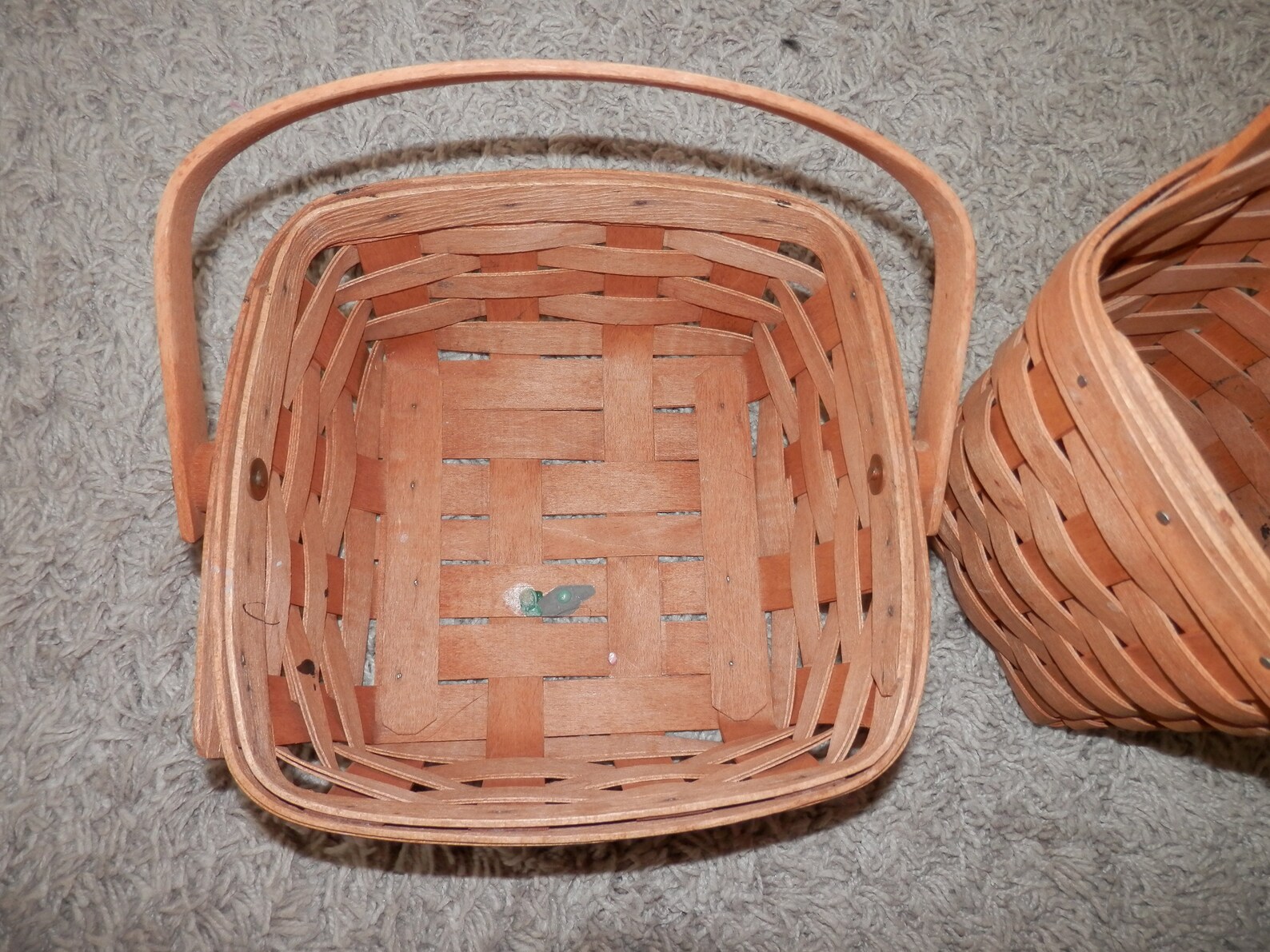 Longaberger Square Baskets Lot . of 2 1991 & 1992 Collection Etsy
