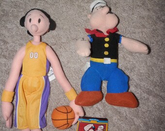 ポパイのぬいぐるみ 1992 プレイバイプレイ おもちゃのぬいぐるみ 無料オリーブオイル!!
